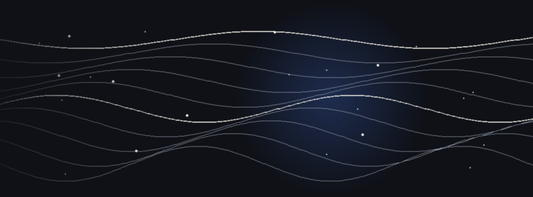 Cool wave lines on dark background — optimal sleep temperature